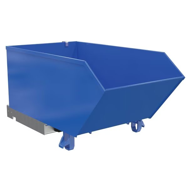 LOW PROFILE HOPPER LD .33 CUBIC YARD-BLUE, Vestil, Mfr#: H-33-LD